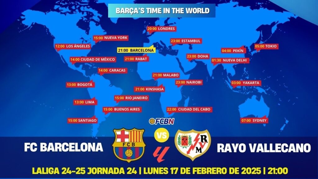 FC Barcelona vs Rayo Vallecano live and online: When and where to watch the LaLiga match on TV