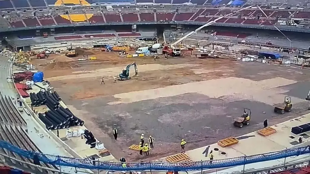 News from Camp Nou: Barcelona begins preparations for the installation of the grass