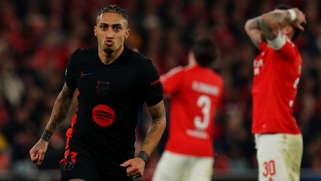 VIDEO: Raphinha’s stunning goal against Benfica in the Champions 2024/25