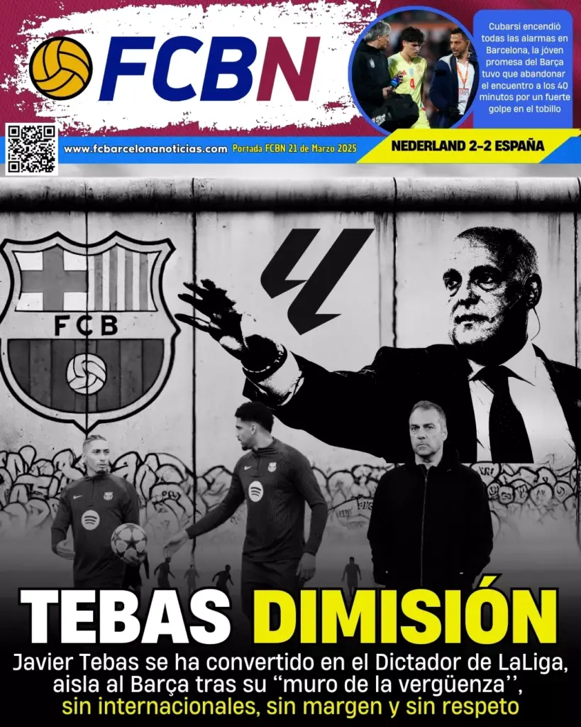 FCBN Cover 21/03/2025: TEBAS RESIGNATION