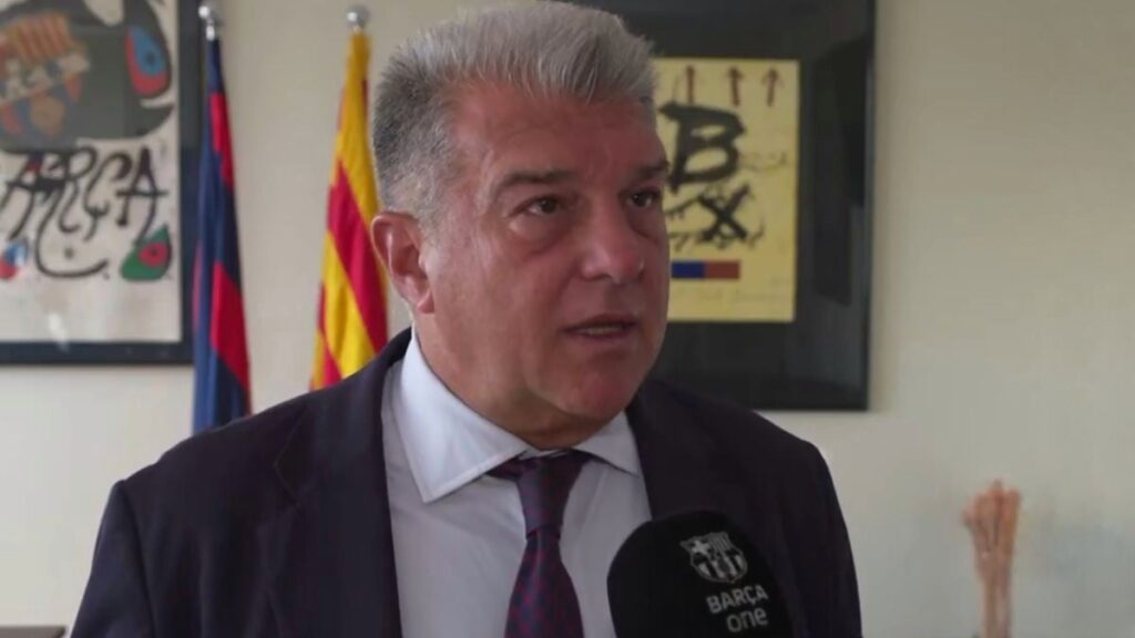 Laporta lashes out against the refereeing of the Inter-Barça match in the Champions