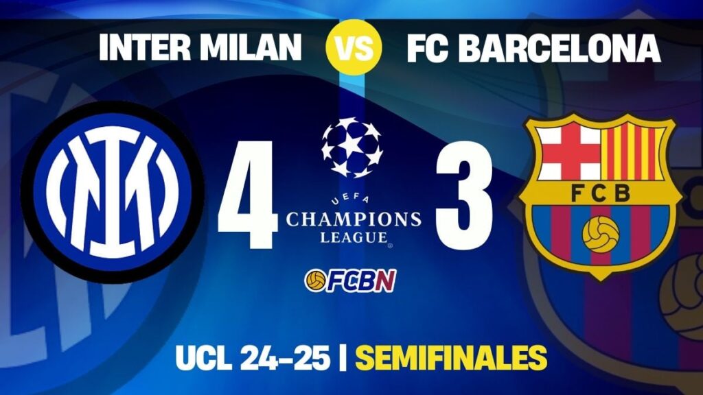 An exceptional Barcelona bids farewell to the Champions League final against Inter (4-3)