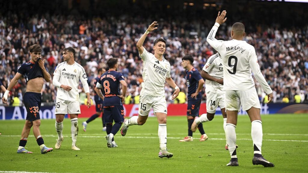 Real Madrid 3-2 Celta: Mbappé and Güler keep the Whites alive before the Clásico