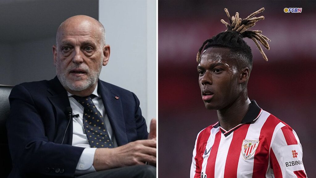Javier Tebas, ‘undercover agent’ of Athletic to remove Nico from Barça