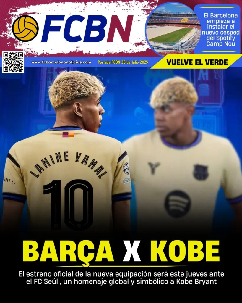 FCBN Cover 07/30/2025: BARÇA X KOBE
