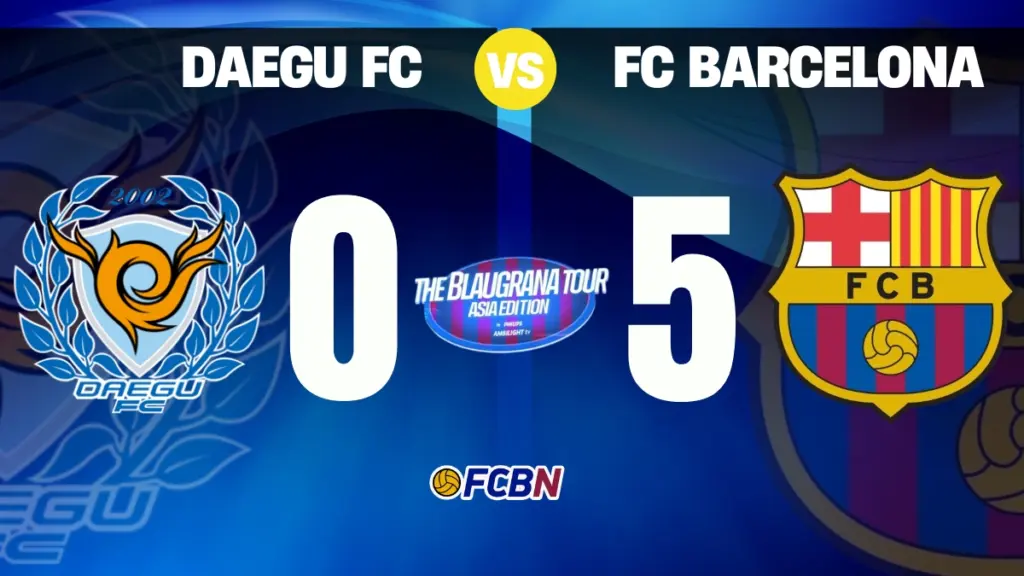 Daegu 0-5 FC Barcelona: ‘manita’ for Barça to close a very successful tour