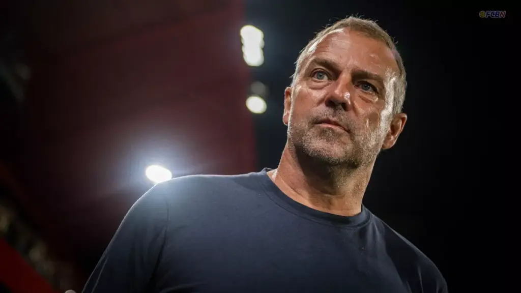 Hansi Flick: satisfied with the internal competition in his Barcelona