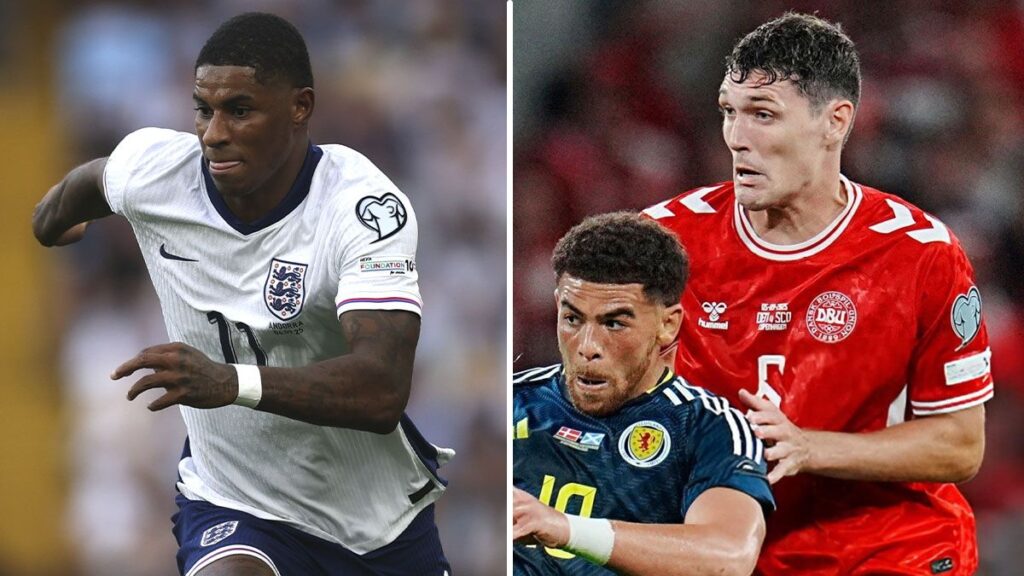 Rashford and Christensen return to the starting lineup with their national teams