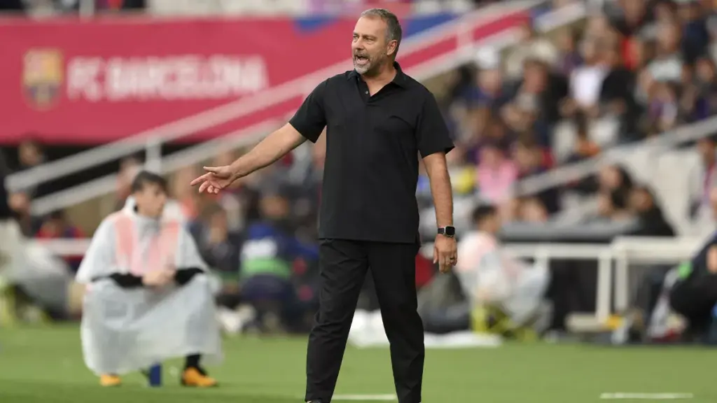 Flick reveals why he played Araujo as a ‘9’ and explains his celebration in the Barça-Girona match