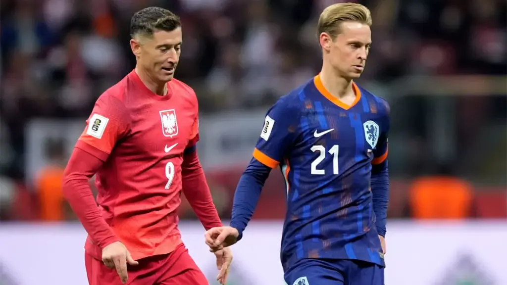 Lewandowski and De Jong, all square after Poland-Netherlands (1-1)