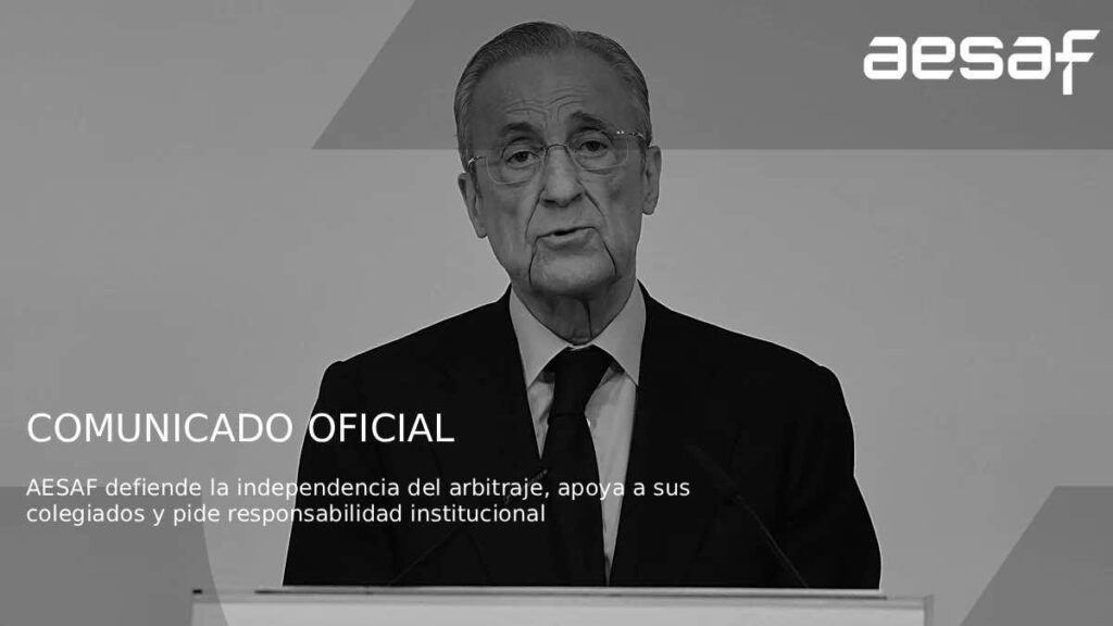 Resolute response from the referees to Florentino Pérez