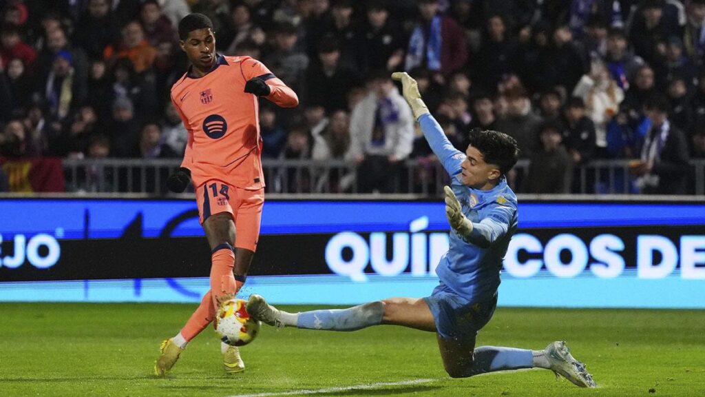 Rashford scores his seventh goal of the season in the Copa del Rey debut