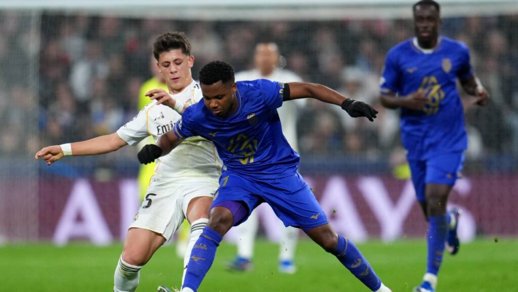 Ansu Fati had no luck on his return to the Bernabéu with Monaco