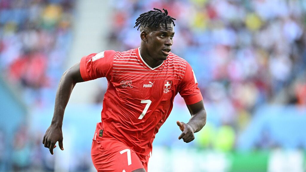 Breel Embolo. Forward. Switzerland, 25 years. Valued at 20 million euros