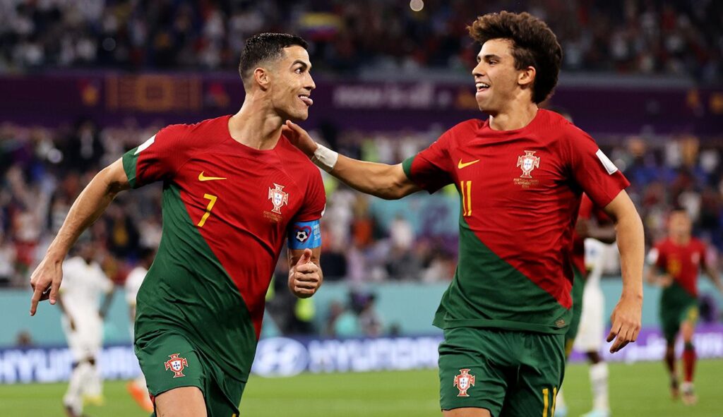 Cristiano Ronaldo hizo historia al ser el primer futbolista en marcar en cinco Mundiales
