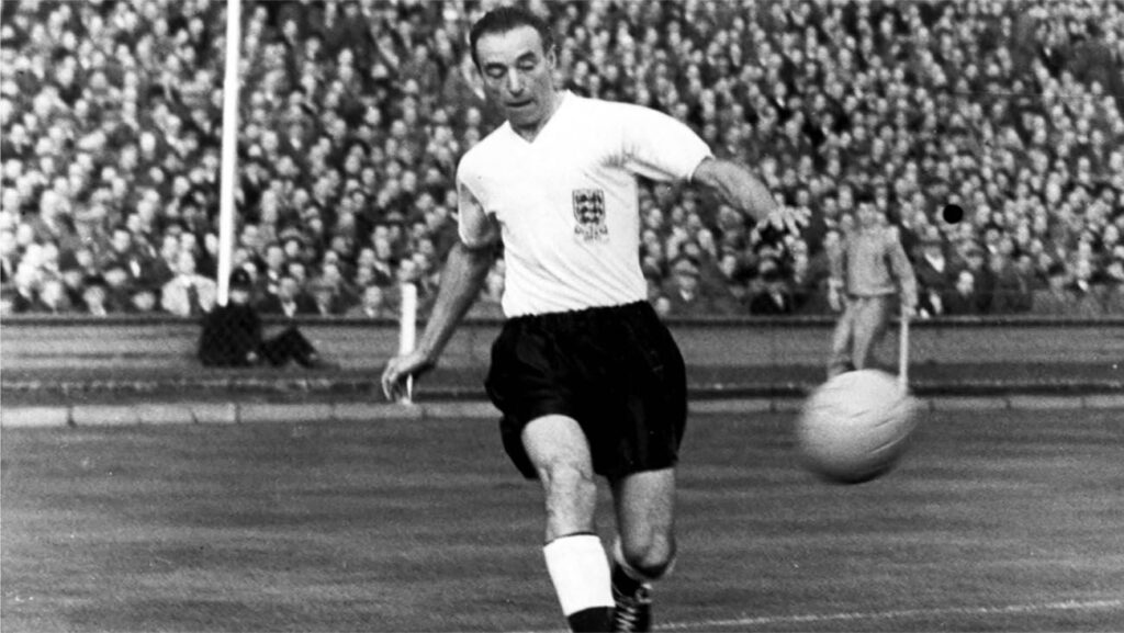 Sir Stanley Matthews arrived in Switzerland at 54' at the age of 39 with England