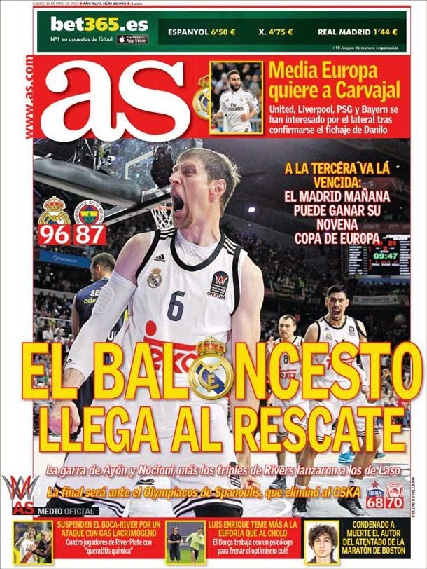 Portada As El baloncesto llega al rescate FC Barcelona Noticias