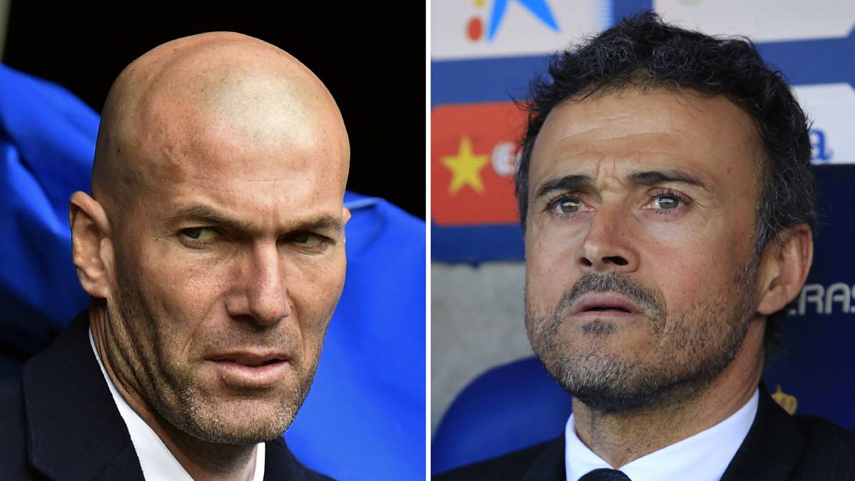 Zidane and Luis Enrique will go back to see  the faces