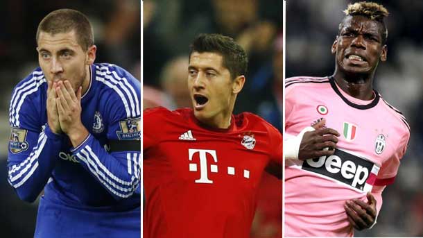 Hazard, pogba, lewandowski, of gea, harry kane..