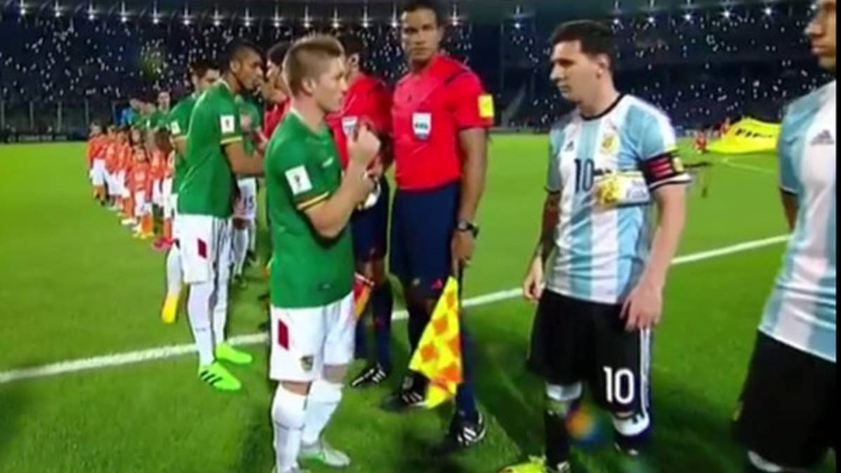 Leo Messi did not greet to the captain of Bolivia in the last party of Argentina