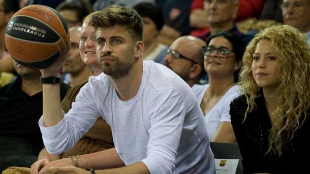 The central of the fc barcelona published a tuit doing blood after the victory of the fc barcelona of basquet on the real madrid in the last minute