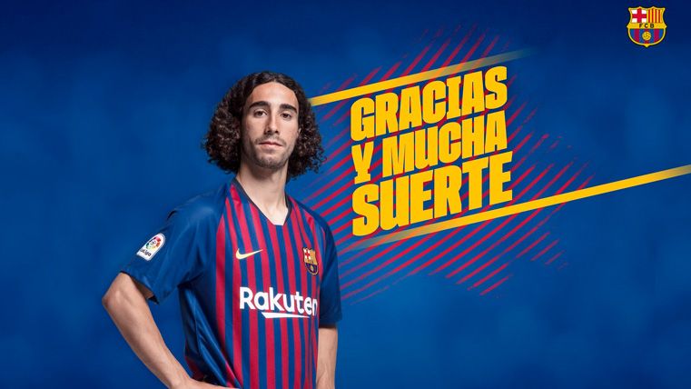 The good bye picture of Barça after sending Marc Cucurella on loan to Getafe