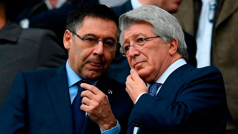Bartomeu and Cerezo, presidents of Barcelona and Athletic