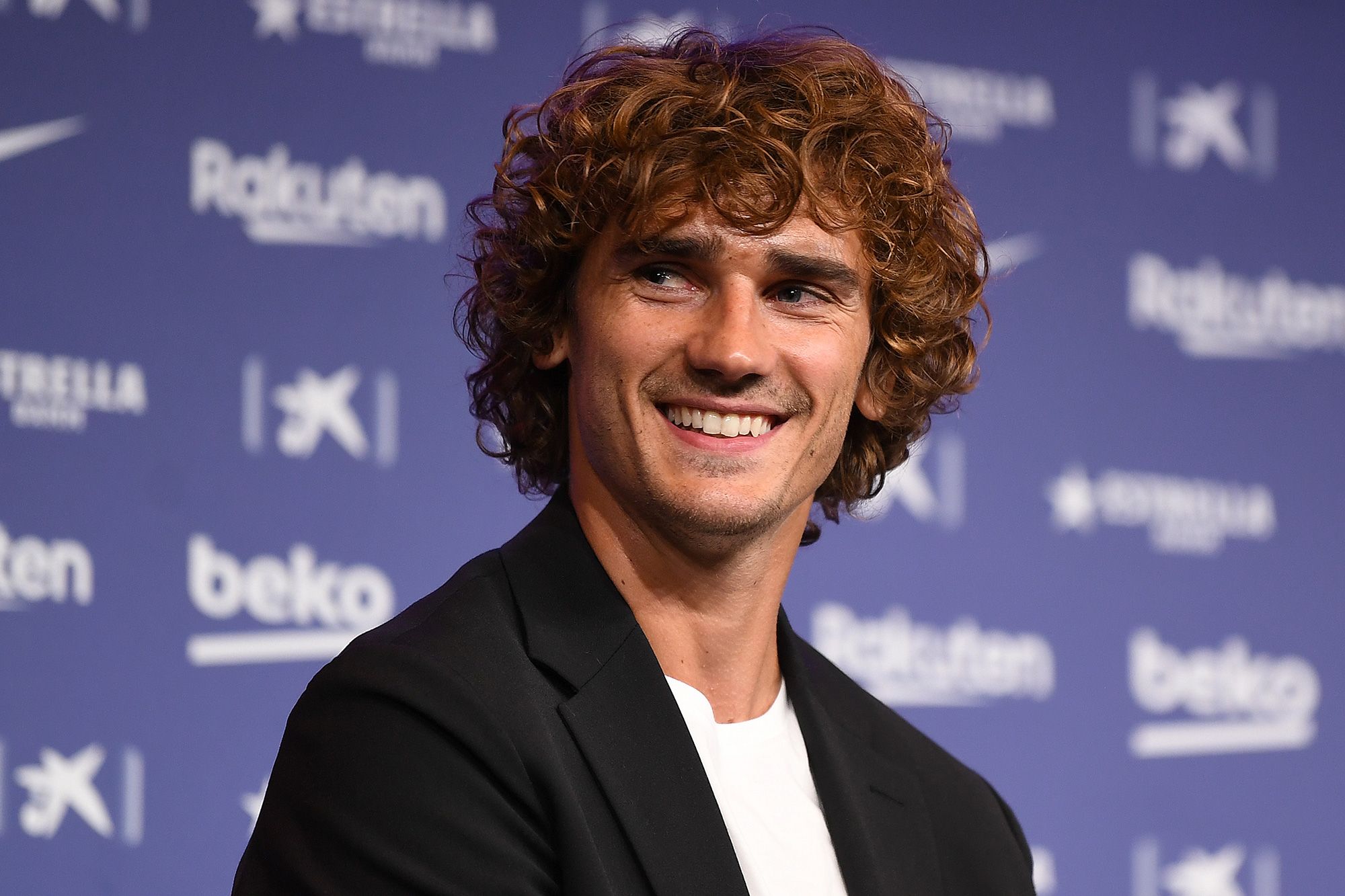 Griezmann in his presentation with Barça