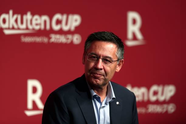 Josep Maria Bartomeu, durante la presentación de la Rakuten Cup