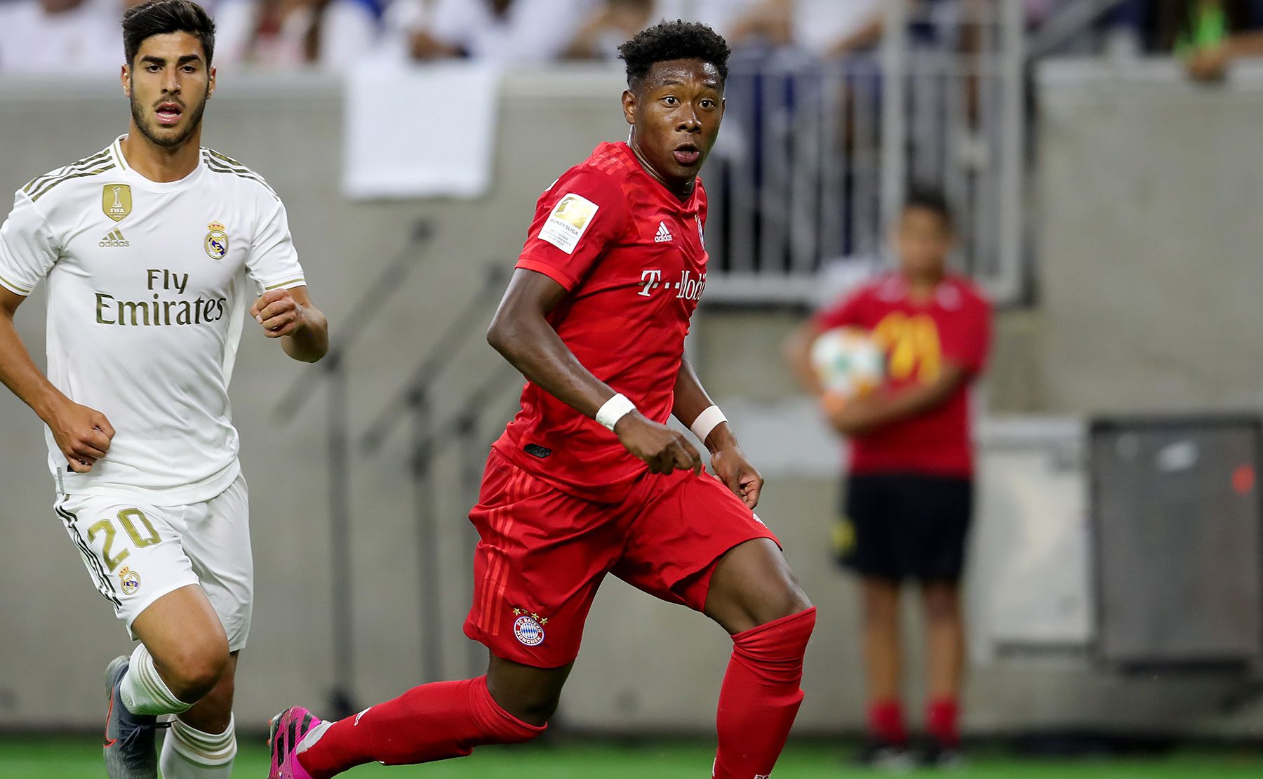David Alaba in the match against Real Madrid