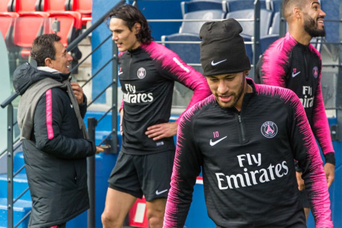 Neymar Jr, entrenando con el Paris Saint-Germain