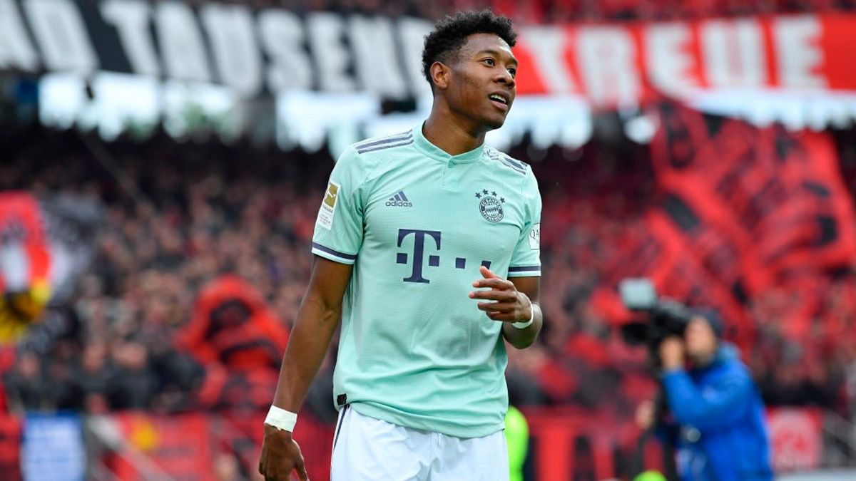 David Alaba, under Barça's radar, in a match of Bayern Munich