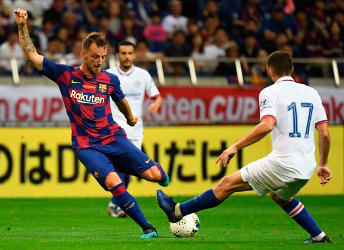 Ivan Rakitic, durante un partido de pretemporada