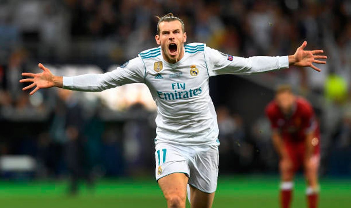 Gareth Bale, celebrating a goal