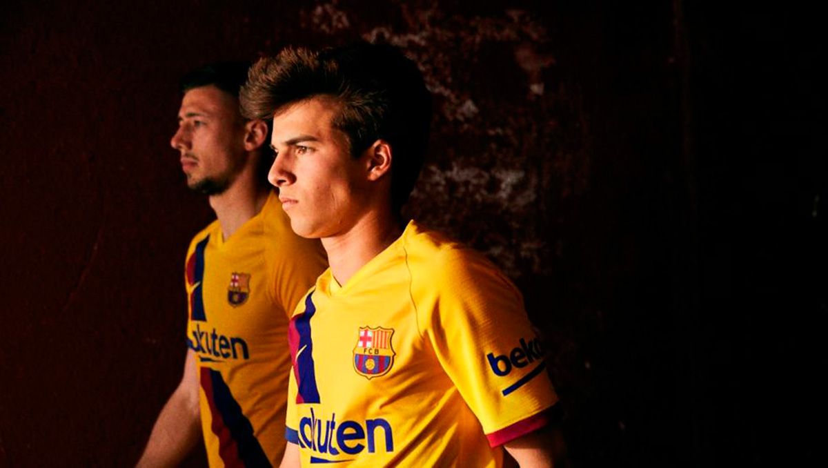 Riqui Puig, in the presentation of the second shirt of Barça