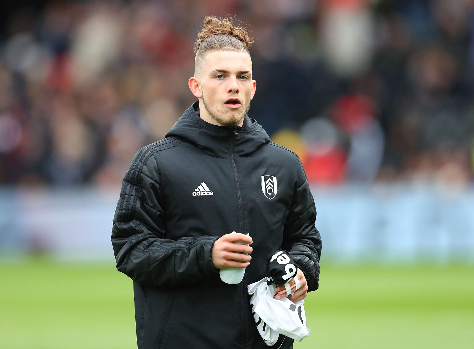 Harvey Elliott in a match with Fulham