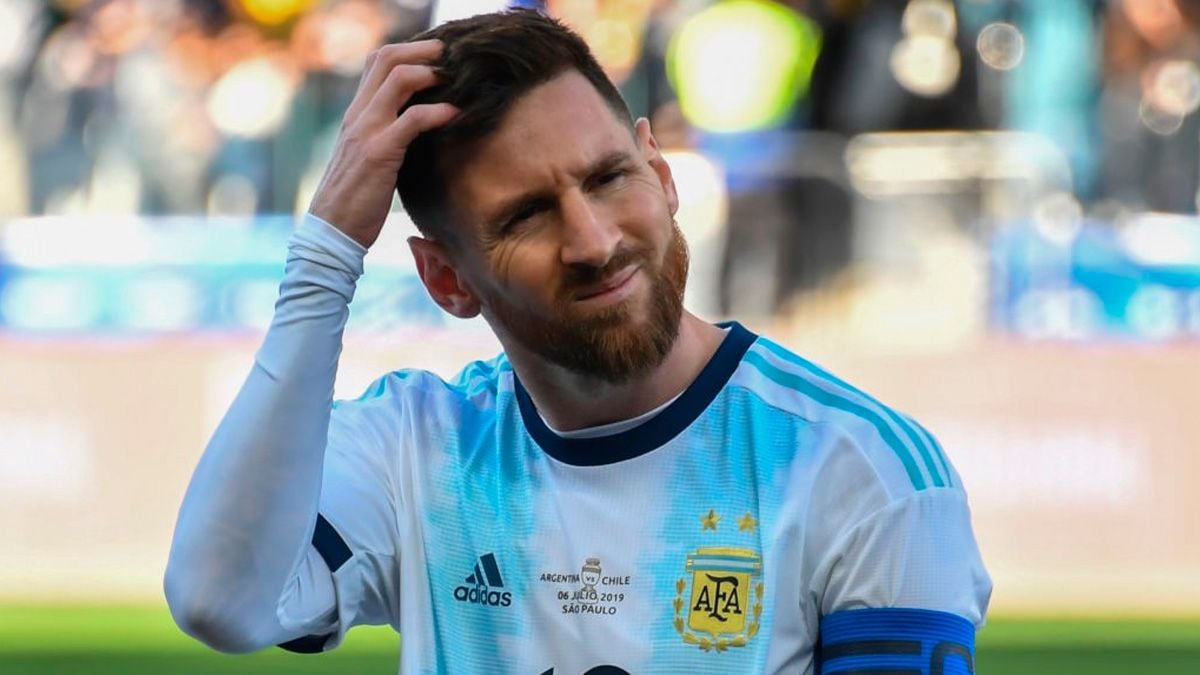 Leo Messi, that will reappear soon with Barça, in a match with Argentina national team