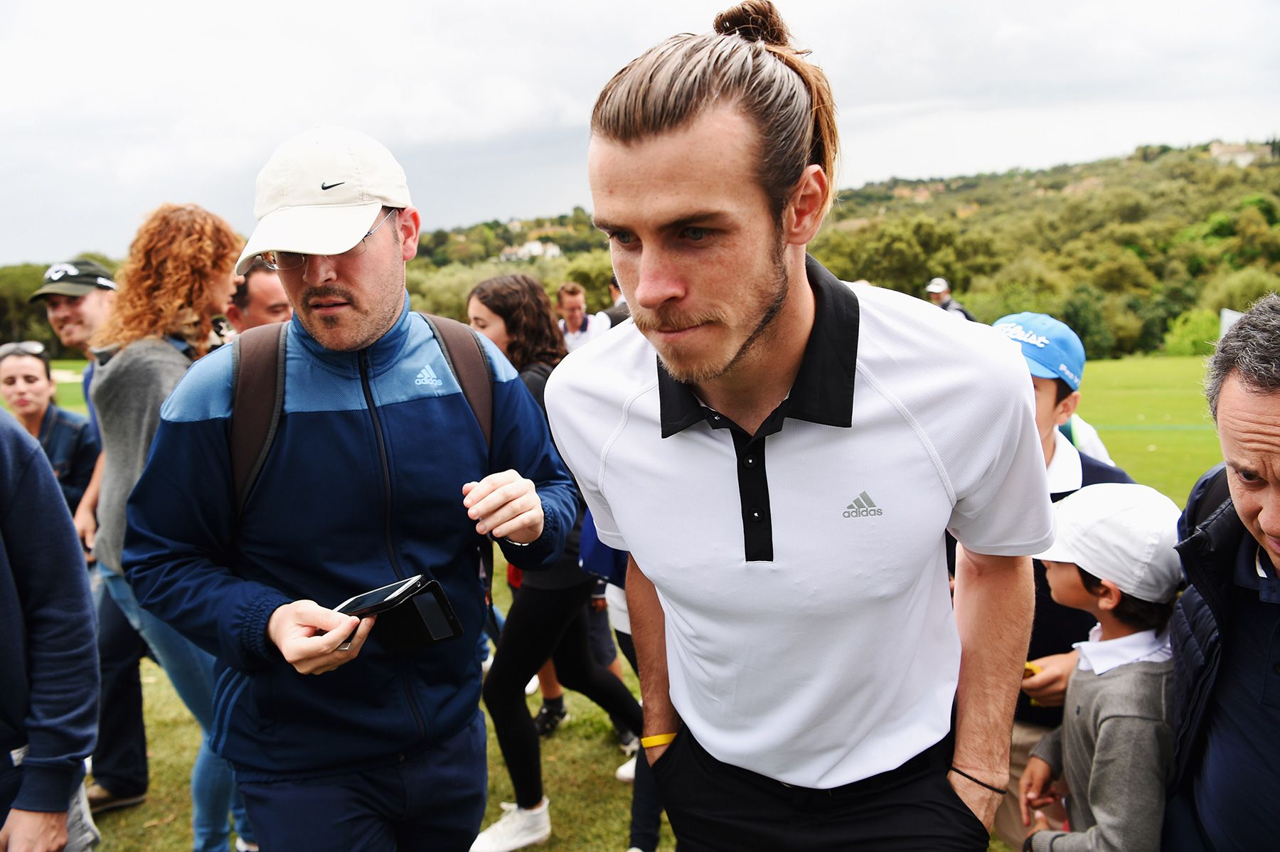 Gareth Bale on a golf course in Madrid