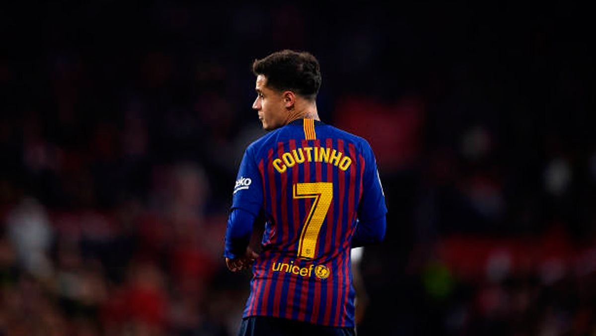 Philippe Coutinho, during a match of FC Barcelona