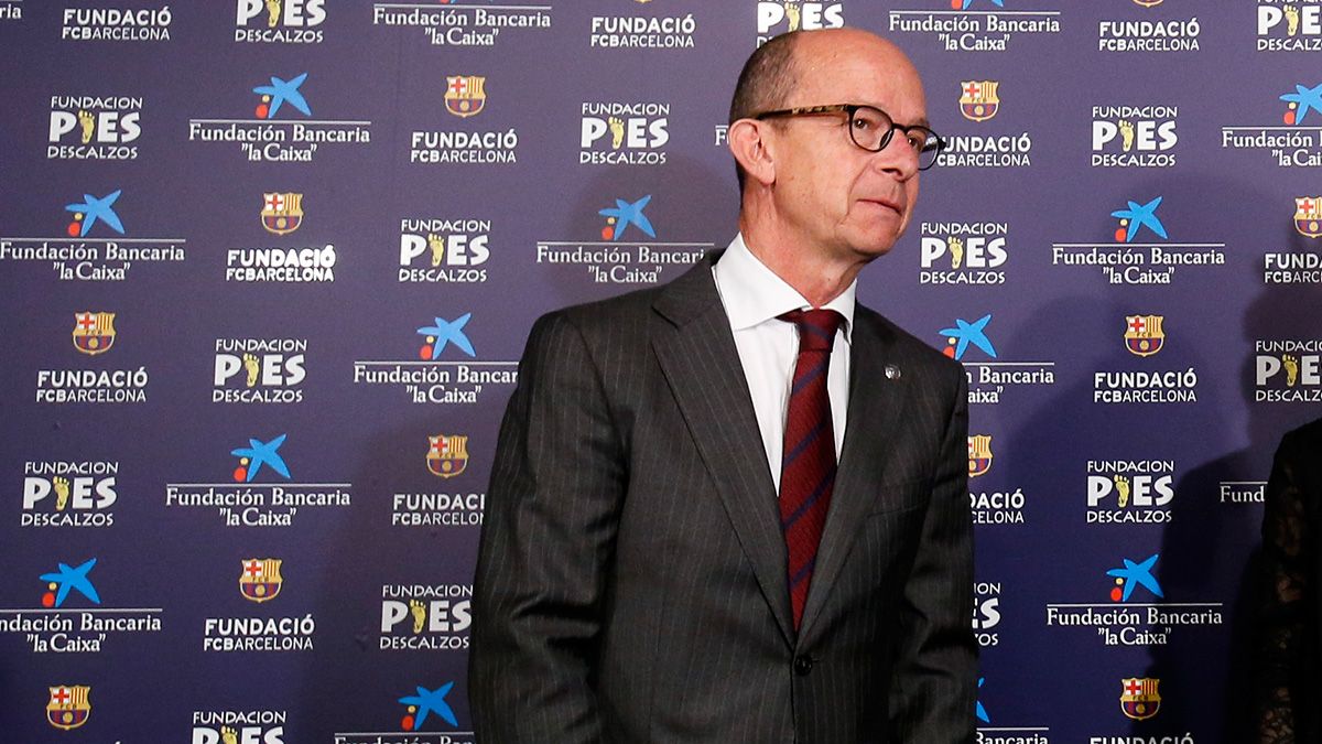 Jordi Cardoner, que habló del futuro de Neymar, en un acto del Barça