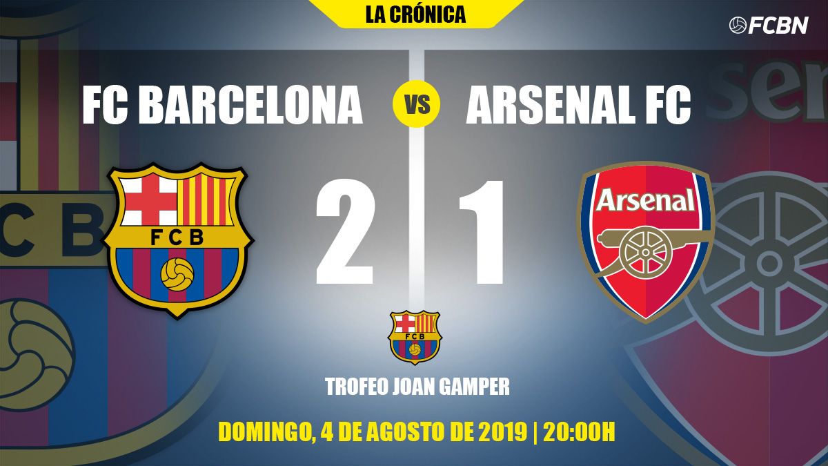 Chronicle of Barça-Arsenal of the Joan Gamper Trophy 2019-20