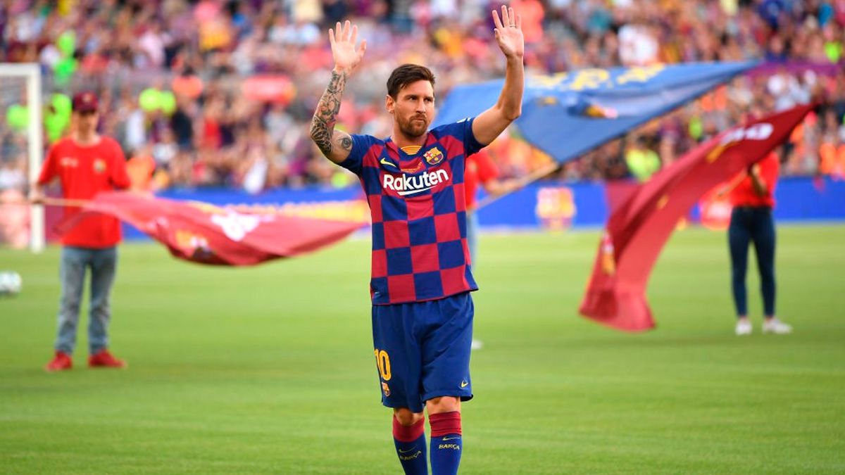 Leo Messi, that will reappear in the american tour, in the Joan Gamper Trophy