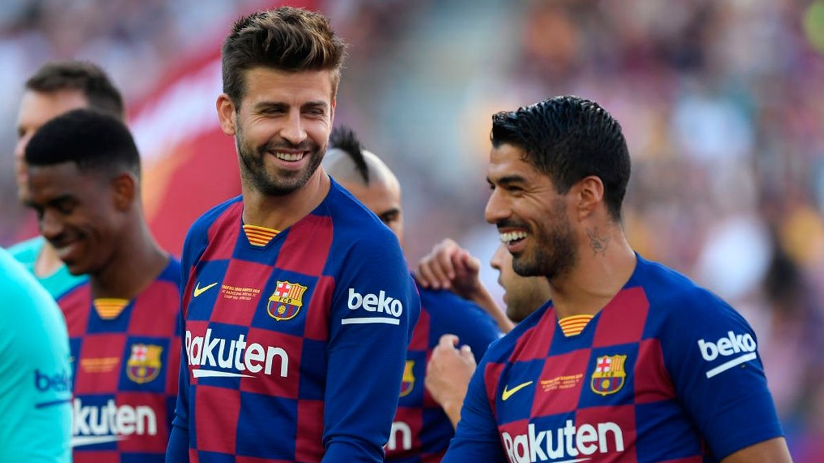 Gerard Piqué, who spoke of signings and Real Madrid, in the presentation of Barça 2019-20
