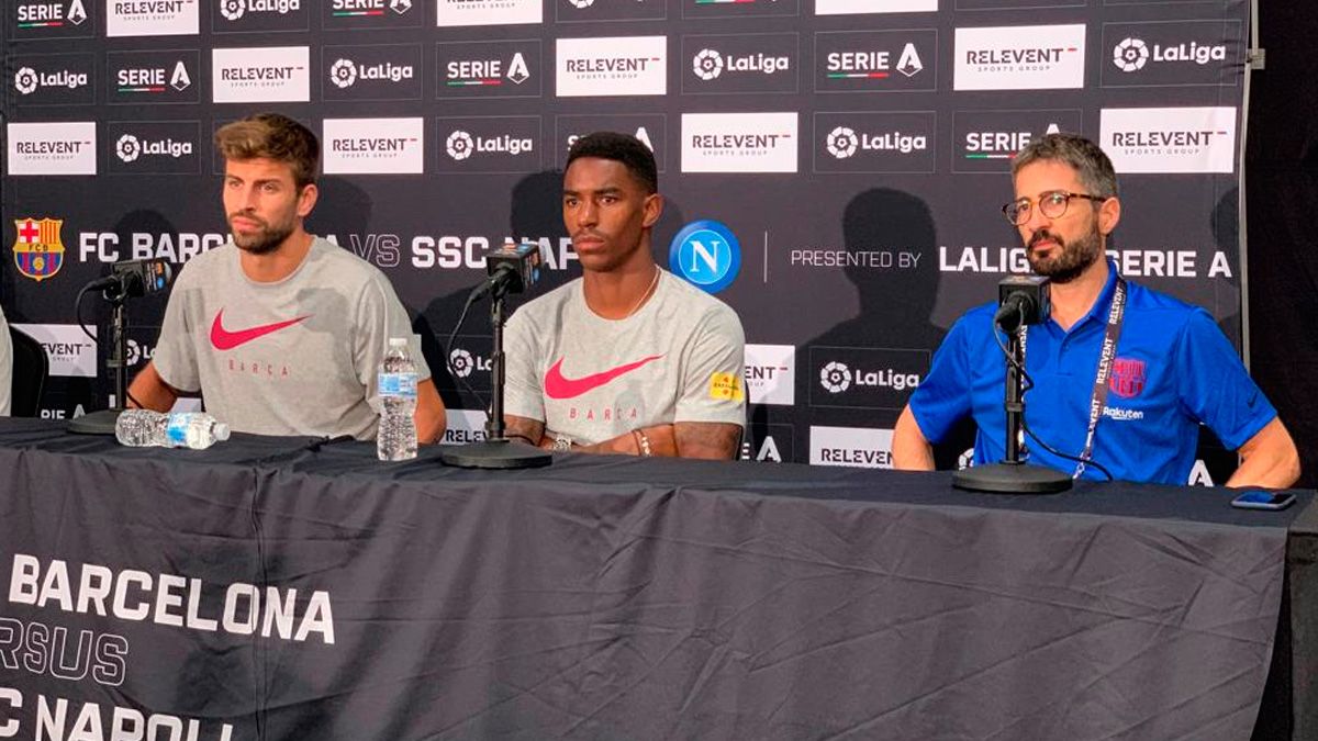 Junior Firpo talked about the reception and his goals in a press conference of Barça | FCB