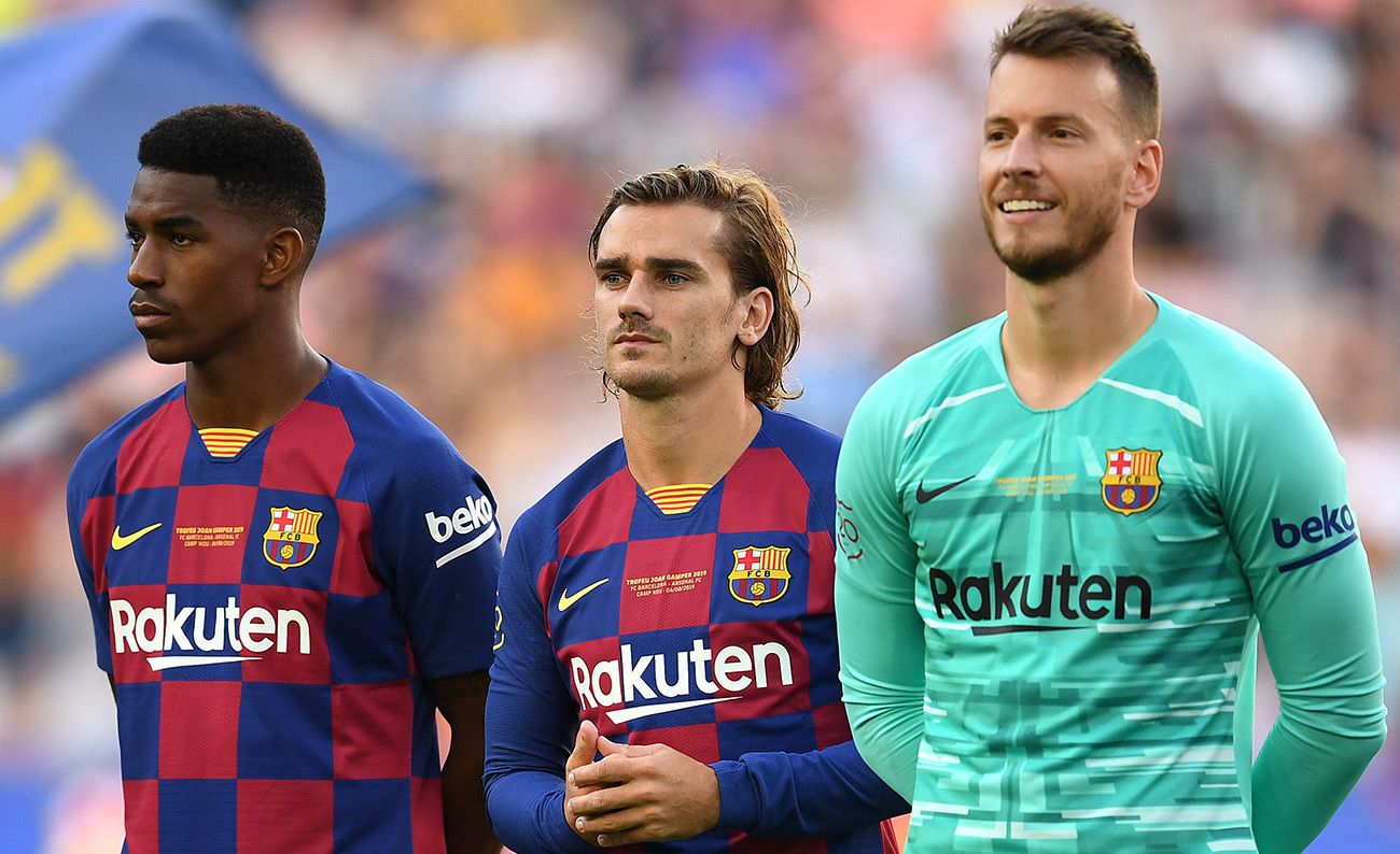 Junior, Griezmann y Neto, titulares durante el Nápoles-Barça