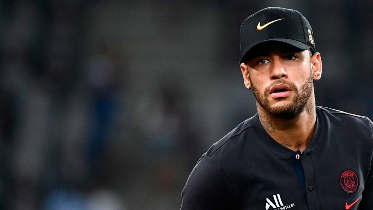 Neymar, que quiere regresar al Barça, en una celebración del PSG