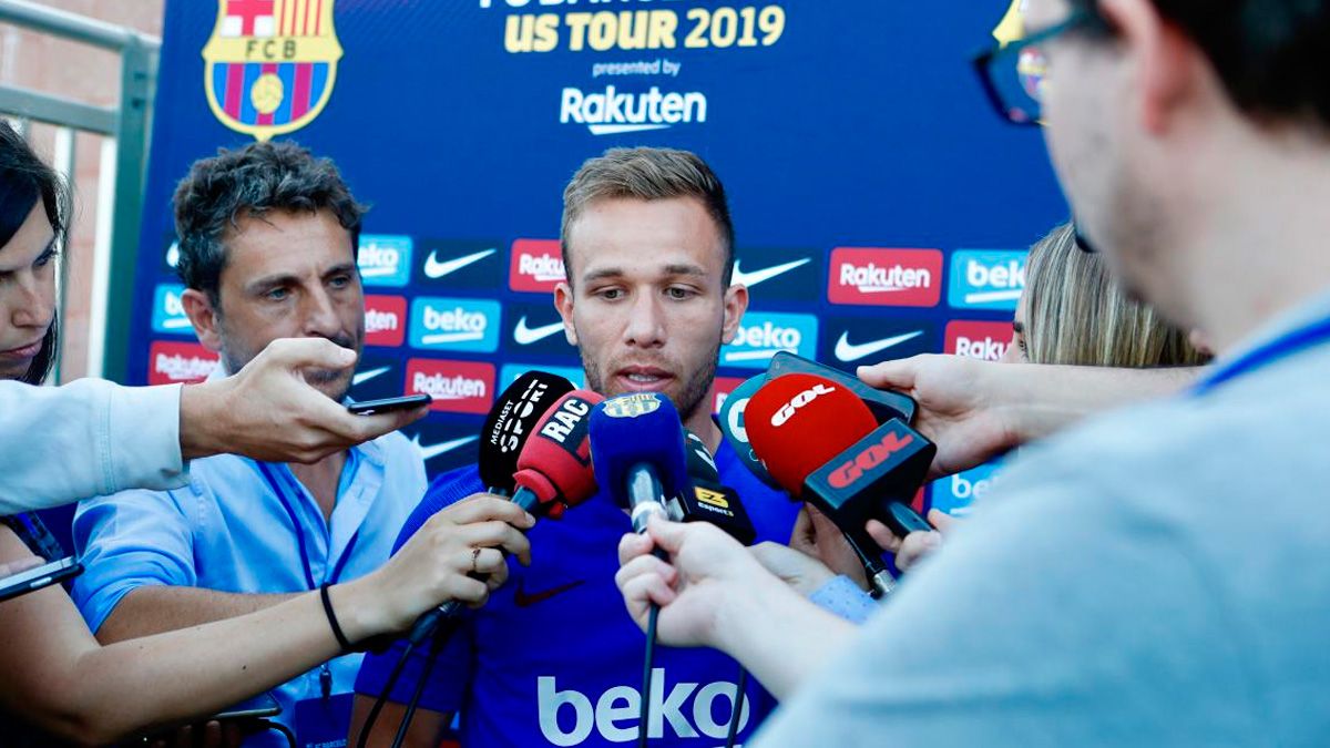 Arthur habló ante los medios sobre sus objetivos, Neymar y Coutinho | FCB