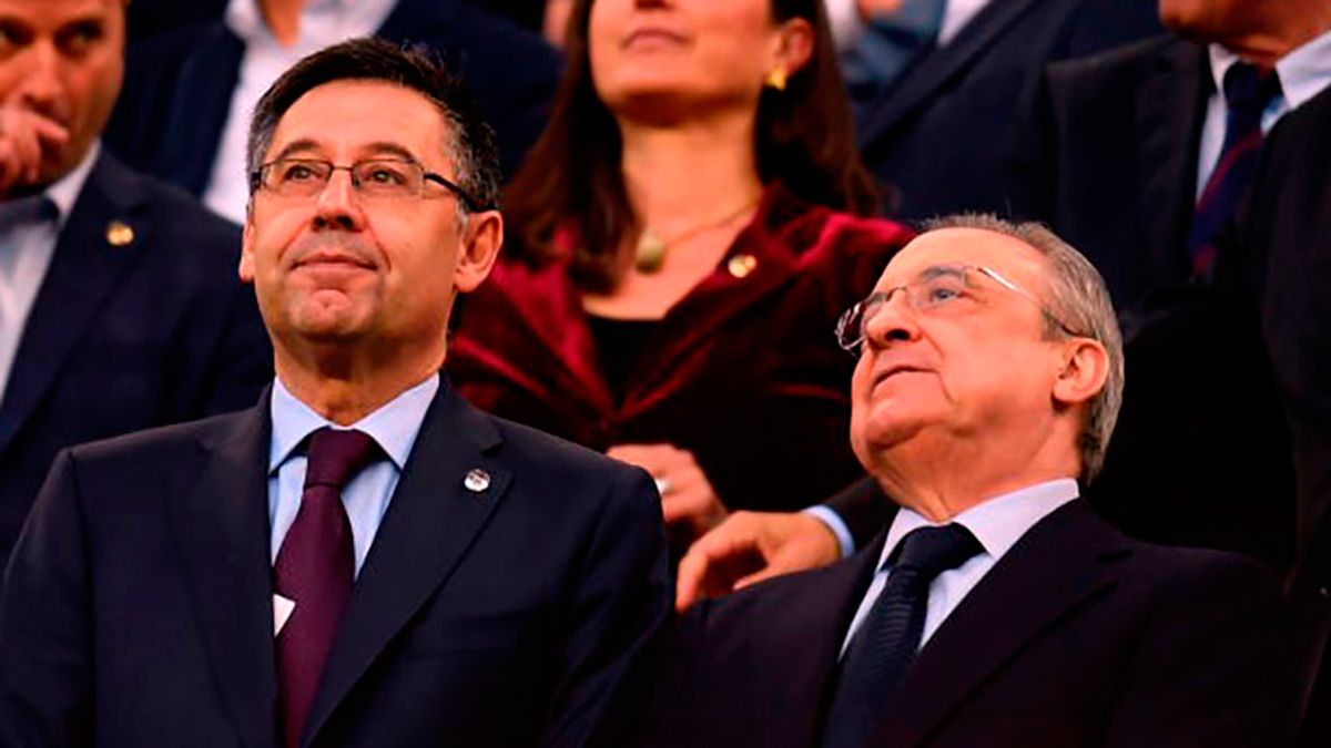 Bartomeu and Florentino, in a file image