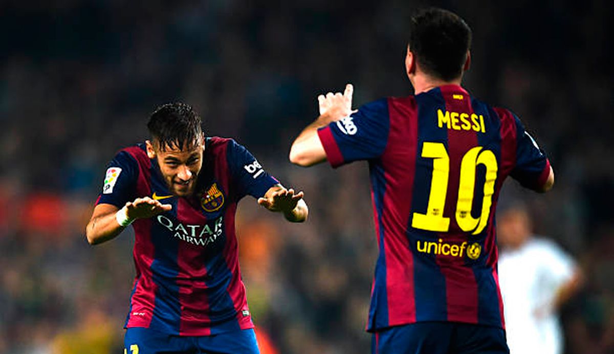 Neymar y Leo Messi, grandes amigos
