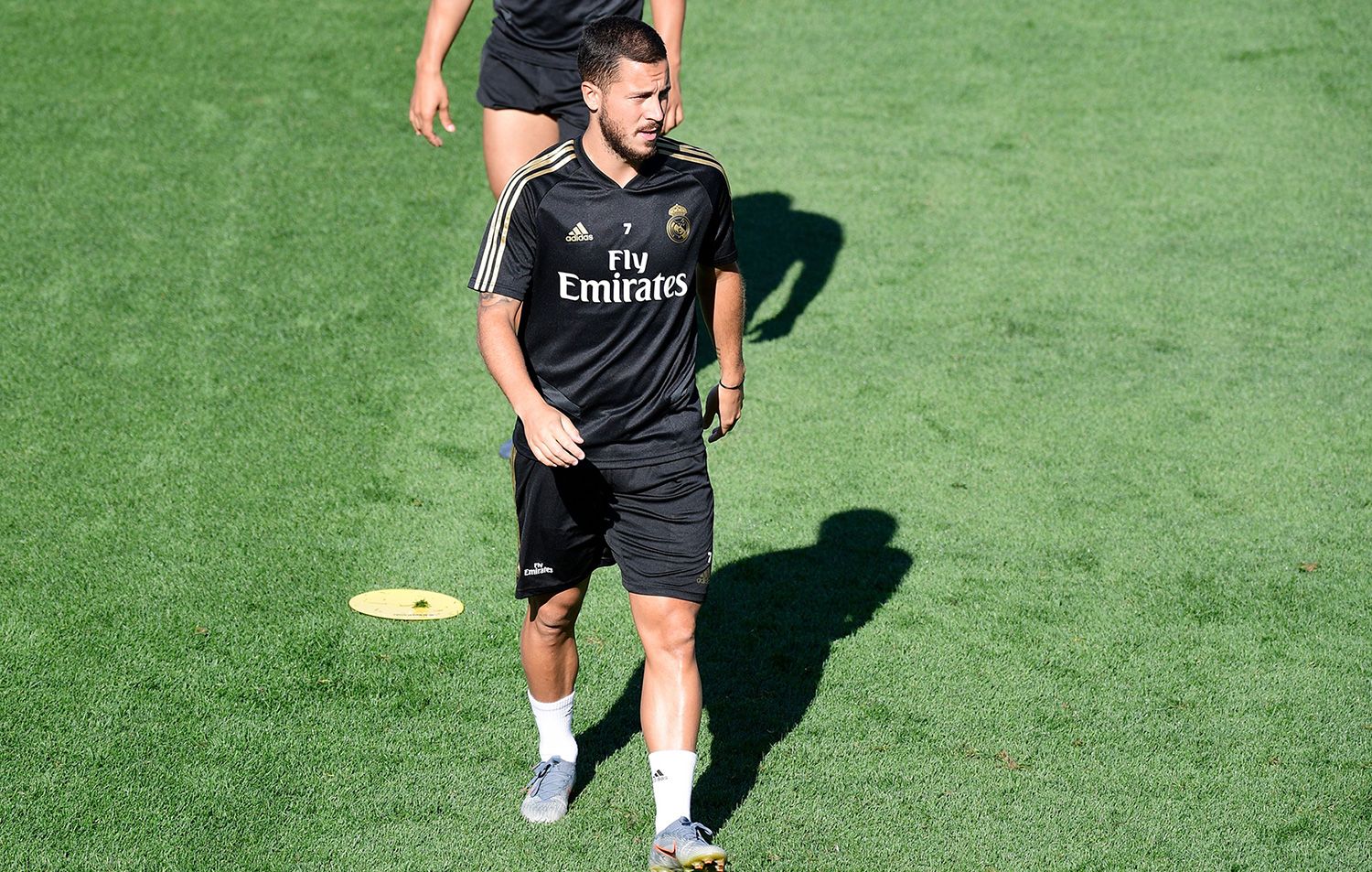 Eden Hazard in a training with the Real Madrid